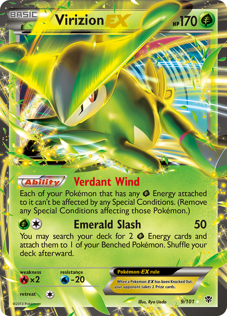 Virizion EX (9/101) [Black & White: Plasma Blast]